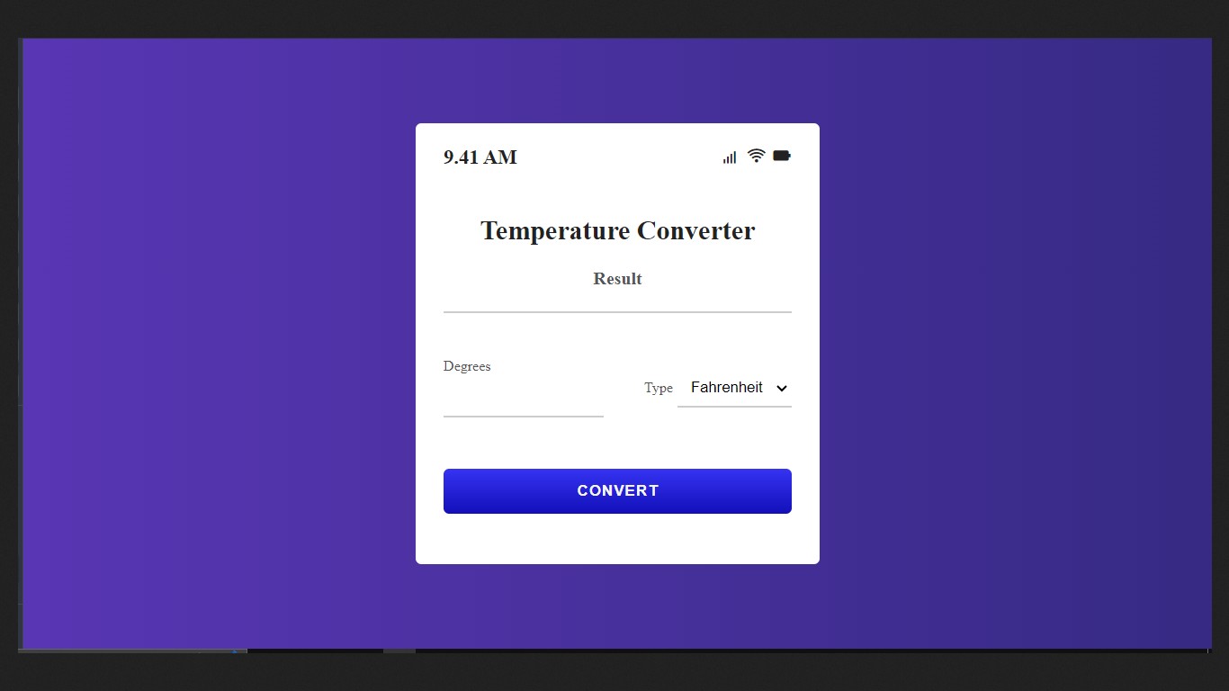 Temperature Converter